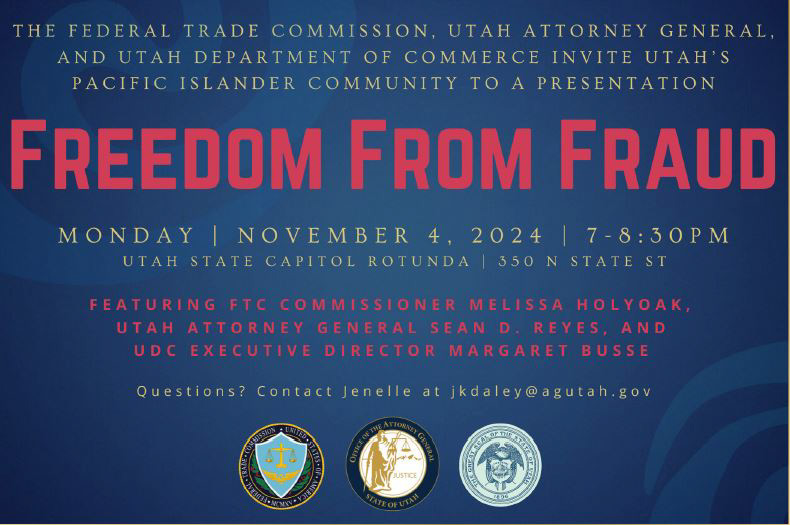 Freedom from Fraud Invitation